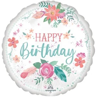 1202-3544 Шар 45см НВ Цветы Нежные