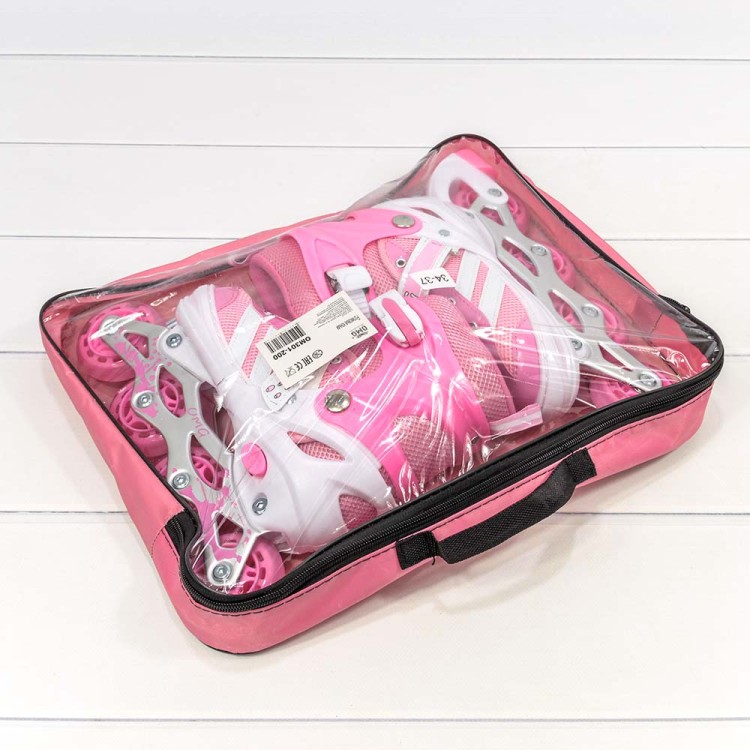 000301-200 Роликовые коньки M (34-37) со светящимися колесами (ассортимент) 1/6