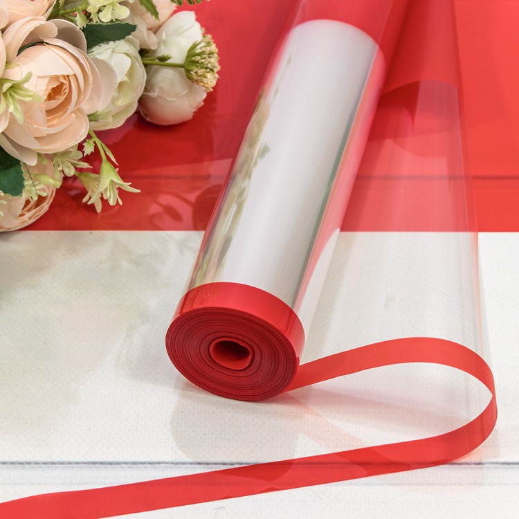 80006/1788 Плёнка 59см 800г глянцевая с окошком 45мкм Красный 1/6 1/12 80006/1788 Плёнка 59см 800г глянцевая с окошком 45мкм Красный 1/6 1/12