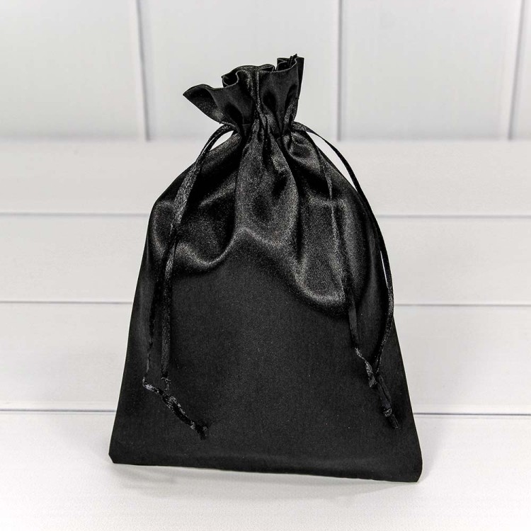 000814-10G Мешочки атласные 14*20 Чёрный 1/25 1/1500 000814-10G Мешочки атласные 14*20 Чёрный 1/25 1/1500