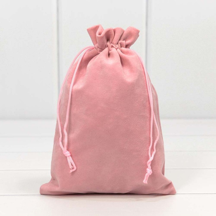 000811G/21 Мешочки бархатные 14*20 Розовый 1/25 1/1500 