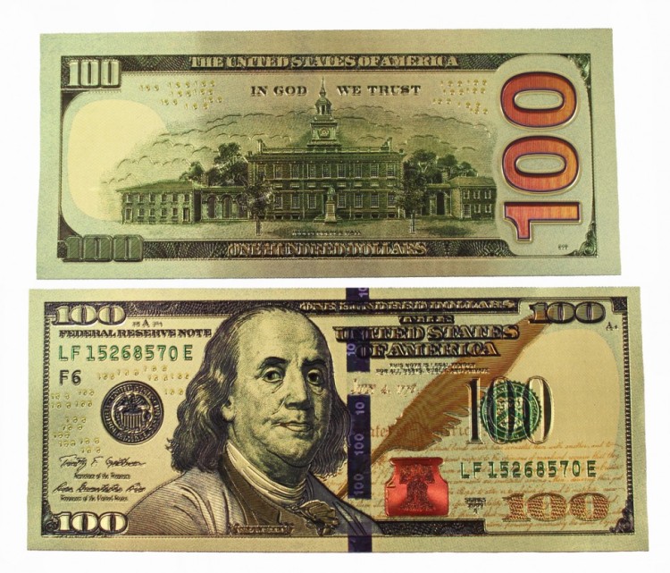 888107-1 Купюра 100$ 155*65 мм
