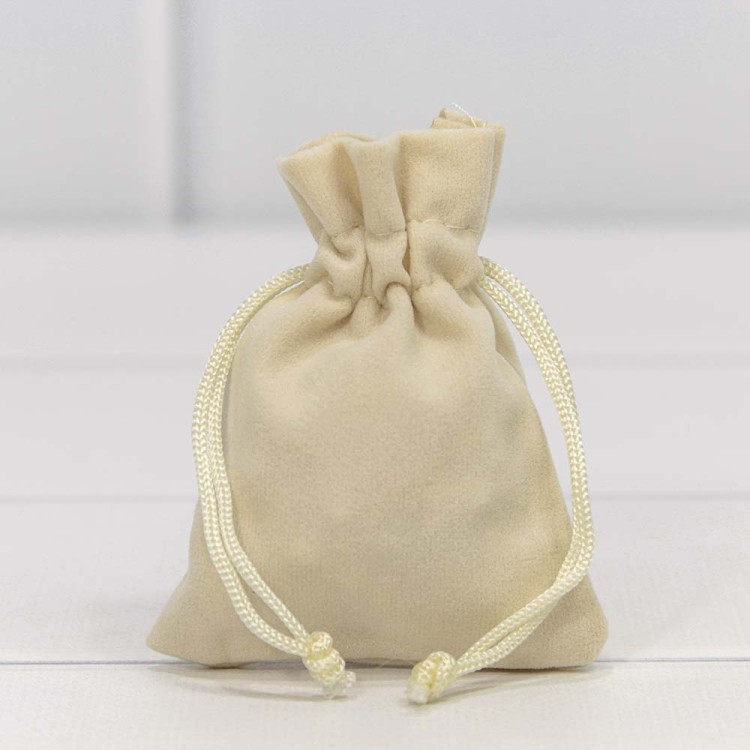 000811J/22 Мешочки бархатные 7*9 Бежевый 1/50 1/300