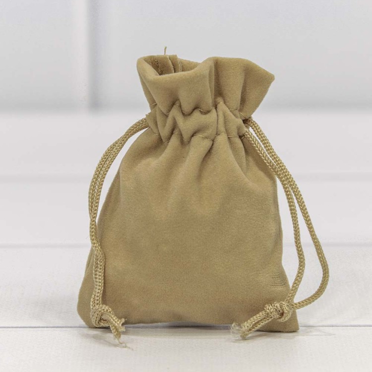 000811J/52 Мешочки бархатные 7*9 Кофе с молоком 1/50 1/3000 