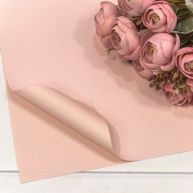 1698/4032 Плёнка в листах 55*55 (20 шт.) матовая "Корейская" 65мкм Персиковый 1/60 1698/4032 Плёнка в листах 55*55 (20 шт.) матовая "Корейская" 65мкм Персиковый 1/60