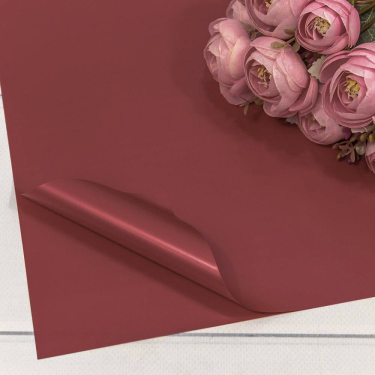 1698/704 Плёнка в листах 55*55 (20 шт.) матовая "Корейская" 65мкм Красно-коричневый 1/60 1698/704 Плёнка в листах 55*55 (20 шт.) матовая "Корейская" 65мкм Красно-коричневый 1/60