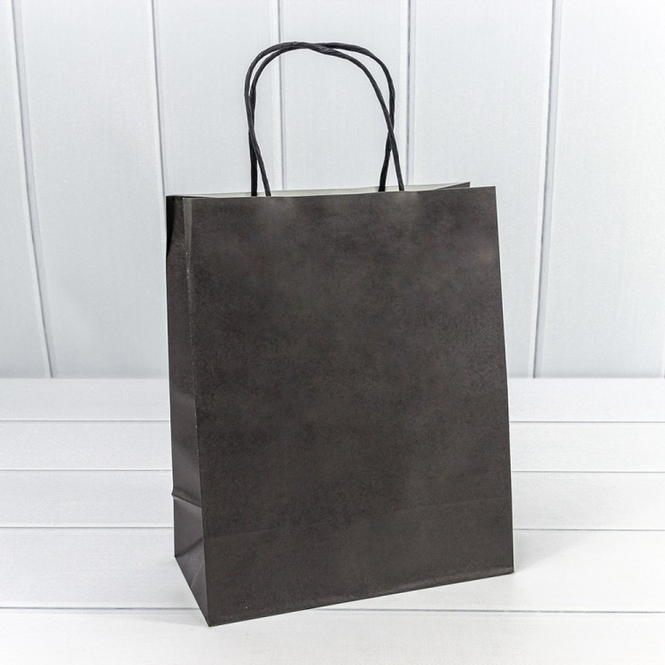 214DK/2	Пакет подарочный Крафт Черный 22*27*11см 120г 1/20 1/240