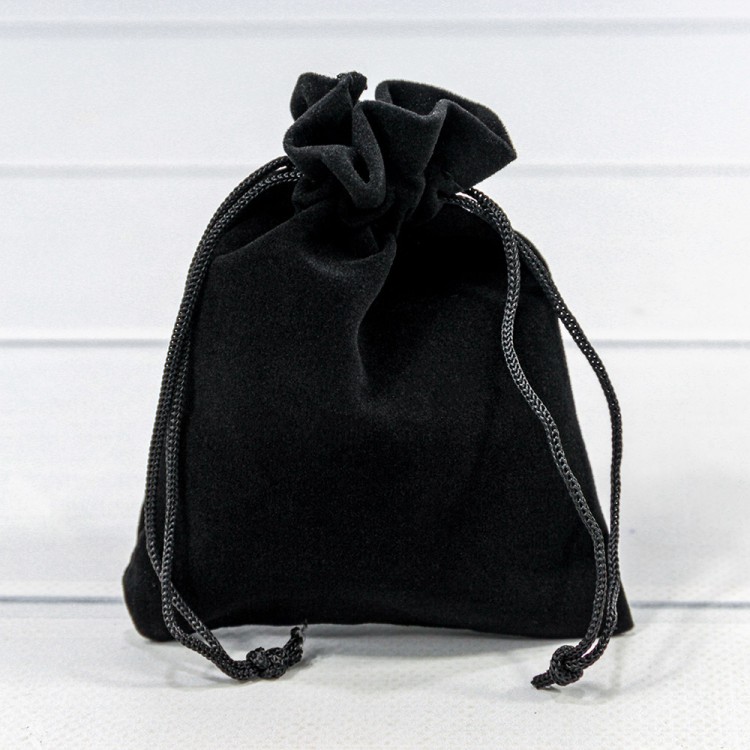 000811I/100 Мешочки бархатные 10*12 класс Б Чёрный 1/50 1/2000 