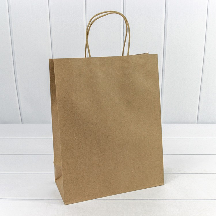 214C Пакет подарочный Крафт 26*33*12 120г 1/20 1/240