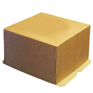 Г2 331 Коробка для торта 400*400  Т бур/бур