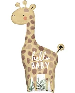1207-5183 Шар фигура Жираф HELLO BABY