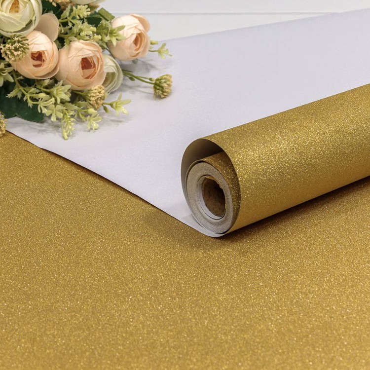 00070811-9 Плёнка 1*10м на бумажной основе "Песок" 75мкм Золотой 1/20