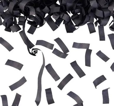 1501-5787 Хлопушка Бумфети 30см конфетти черное