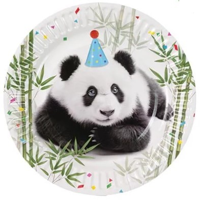 1502-6606 Тарелка Панды фотографичные 17см 6шт/G
