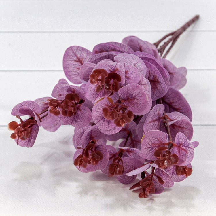 5213/1 Искусственные цветы Эвкалипт Большой 47см Сиреневый 1/2