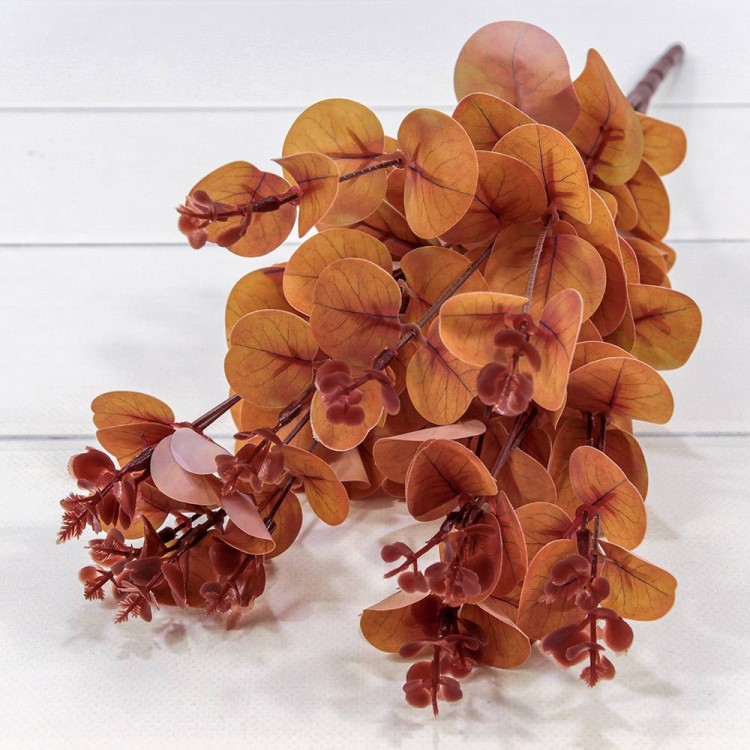 5213/3 Искусственные цветы Эвкалипт Большой 47см Коричневый 1/2