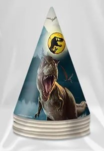 1501-6400 Колпаки Jurassic World, 6шт