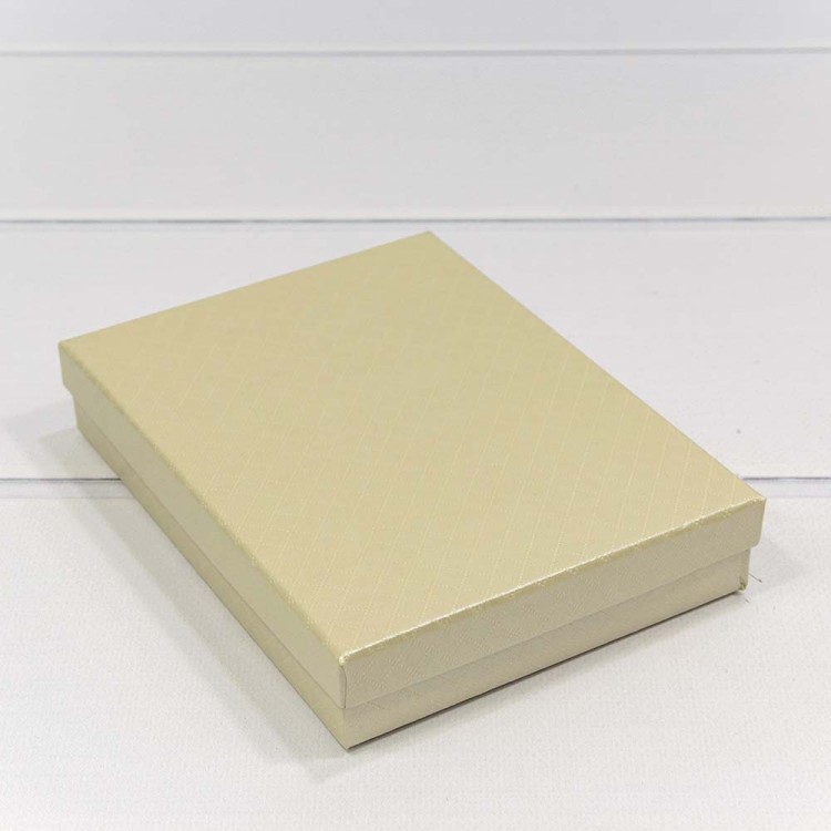 6121216/3 Коробка Прямоугольная 16*12*3,4 "Ромбики" Бежевый 1/12 1/120