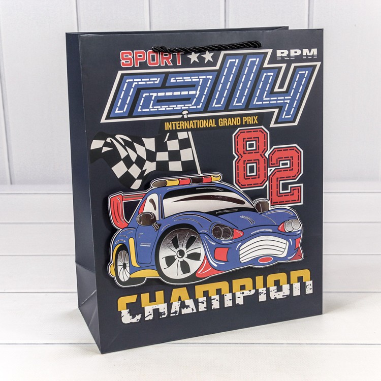 000266C	Пакет подарочный с 3D аппликацией "Детский" (микс 266) 26*32*12 210г 1/20 1/240