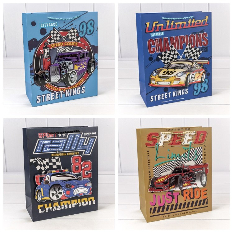 000266C	Пакет подарочный с 3D аппликацией "Детский" (микс 266) 26*32*12 210г 1/20 1/240