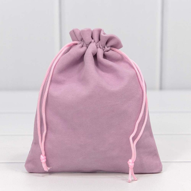 000811H/6 Мешочки бархатные 12*15 Светло-сиреневый 1/50 1/2000 