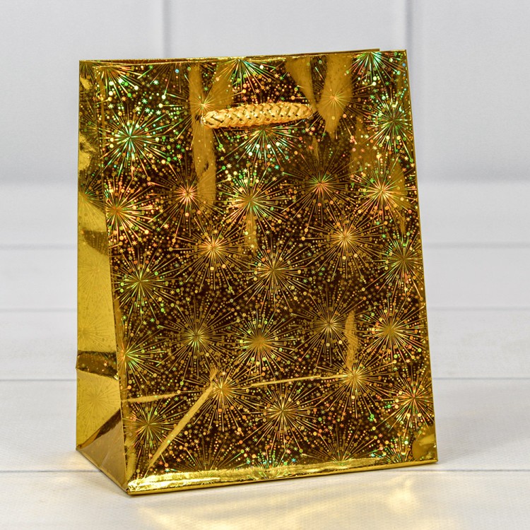 000LH Пакет подарочный голография (микс) 12*15*6 128г 1/20 1/600