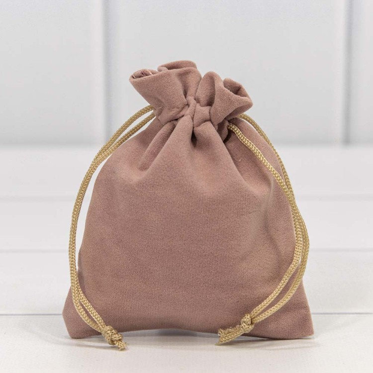 000811I/10 Мешочки бархатные 10*12 Пудровый 1/50 1/2000 