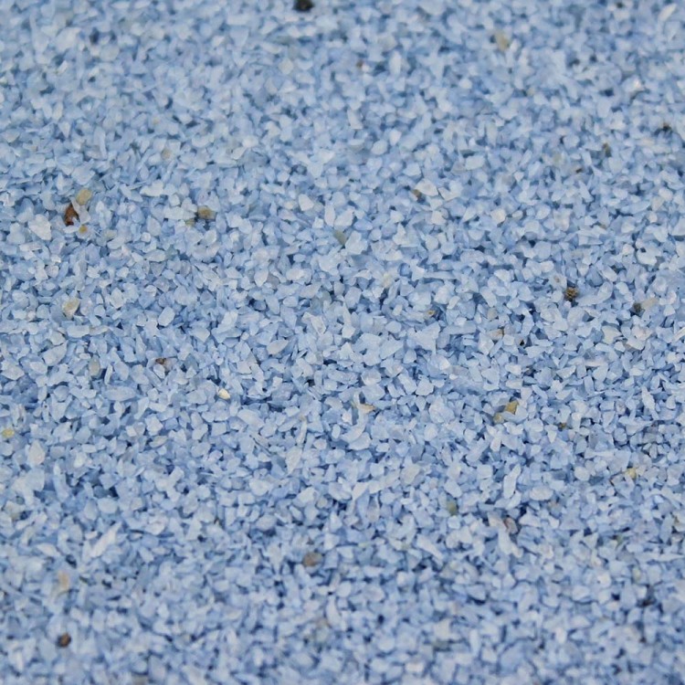 301527080904 Песок цветной голубой (кварцевая крошка, фракция 0,5-1 мм) вес: 800г объем: 650мл