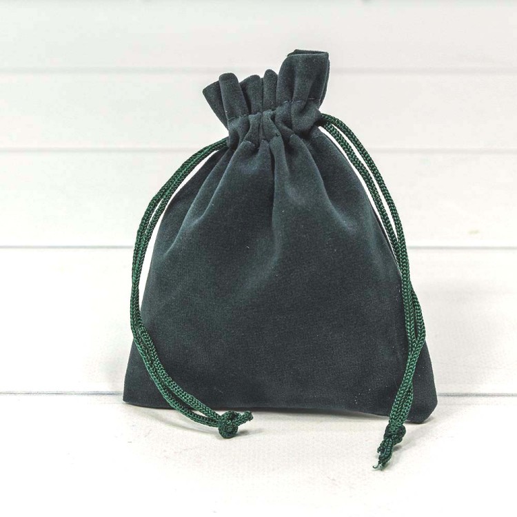 000811I/23 Мешочки бархатные 10*12 Сине-зелёный 1/50 1/2000 