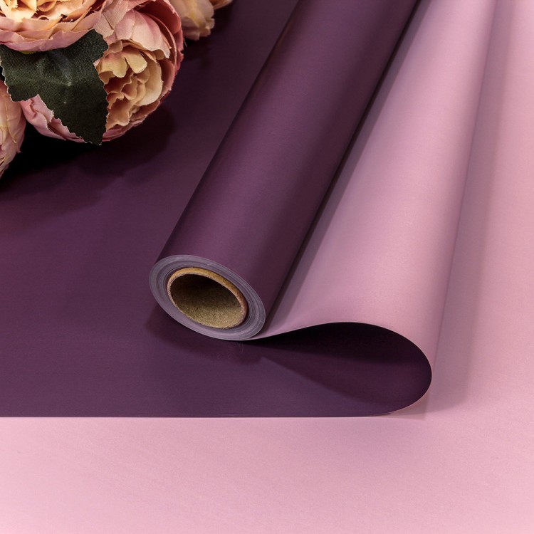 1604/7658 Плёнка 0,58*10м матовая двухсторонняя 65мкм Серовато-фиолетовый/Светло-пурпурный 1/30 1604/7658 Плёнка 0,58*10м матовая двухсторонняя 65мкм Серовато-фиолетовый/Светло-пурпурный 1/30